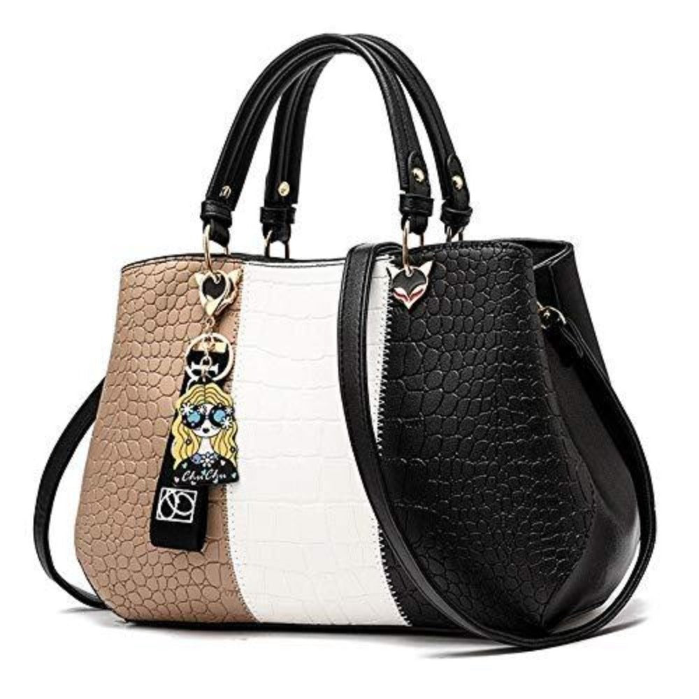 Women Handbag Purse Leather Satchel Shoulder Tote Bag - Lily Bloom